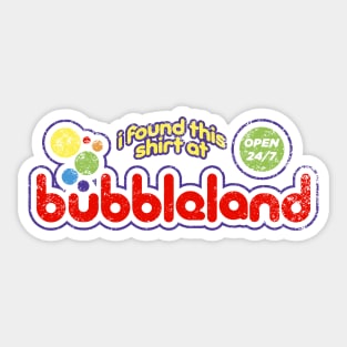 Bubbleland Sticker